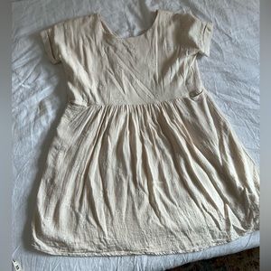 Cream floral mod ref dress 100% cotton